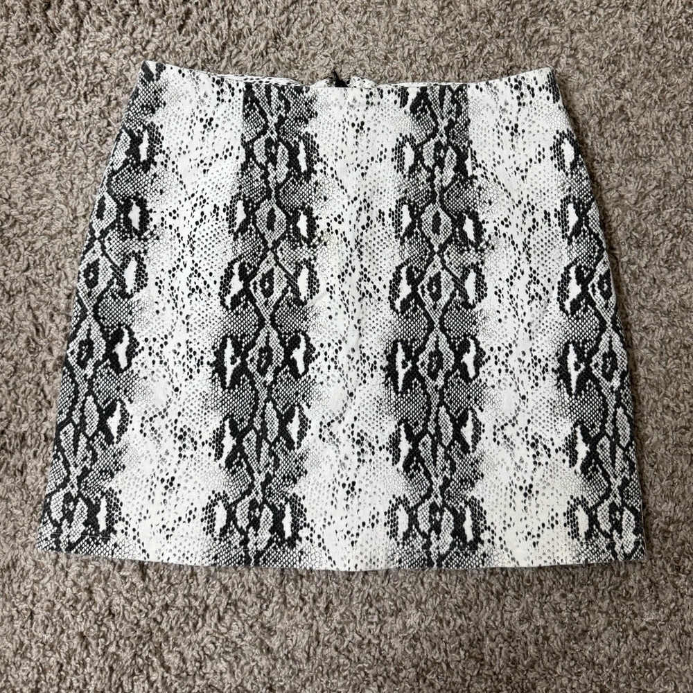 She + Sky Snake print skirt